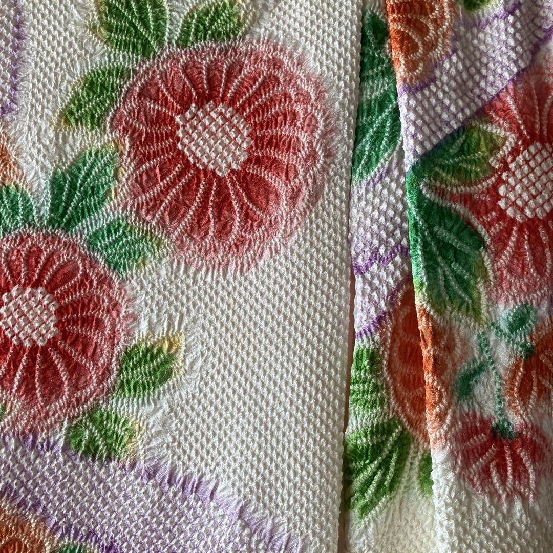 藤娘きぬたや　正絹総絞り　七五三四つ身祝い着