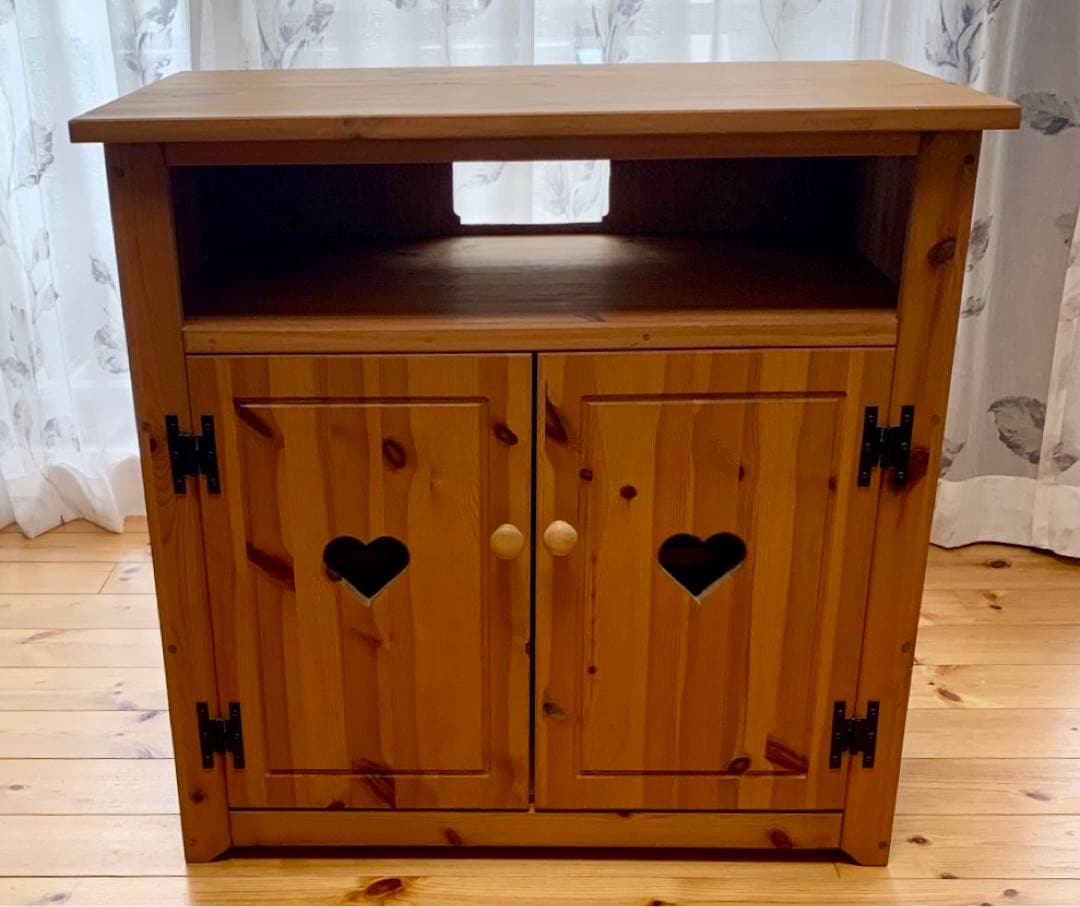 カントリー家具　収納　ハート【送料込】