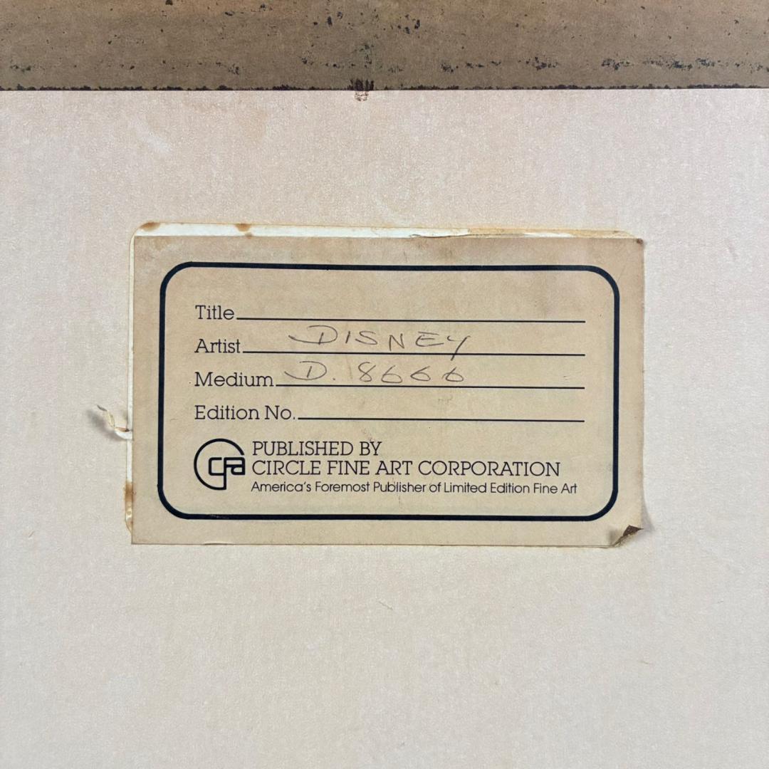 ウォルト・ディズニー ミッキーマウス３コマ漫画 原画 1961年 直筆サイン入