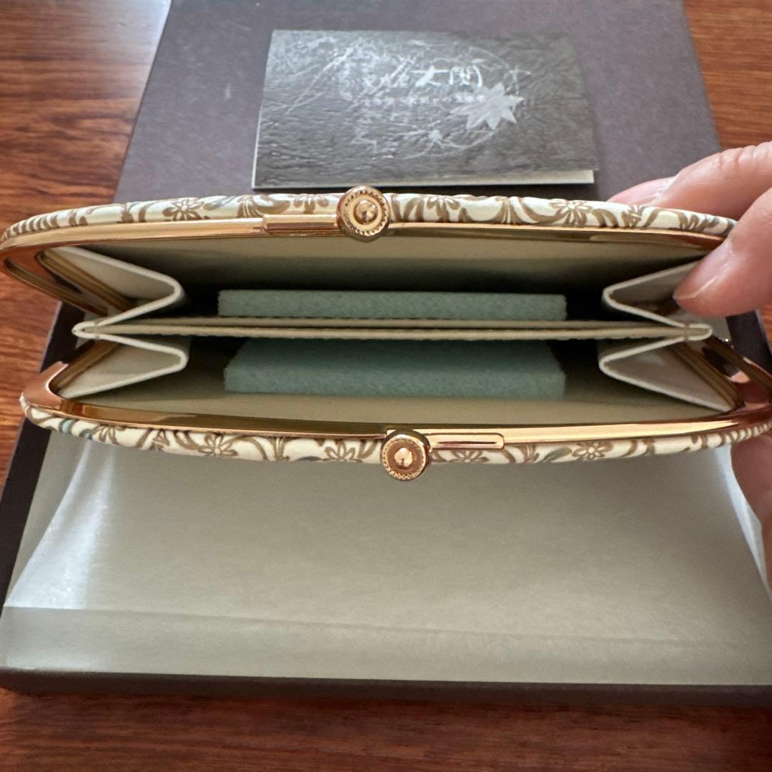 新品未使用 文庫屋大関 天溝がま口