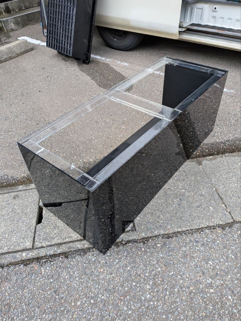 綺麗な1200×450×450　4面ブラックアクリル水槽 フルセットです！！