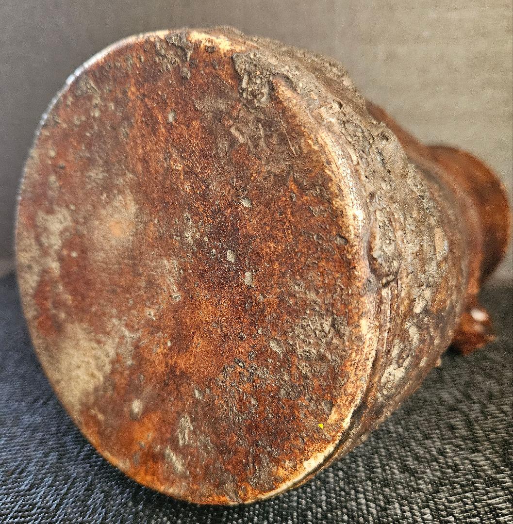 江戸時代　古信楽　双耳　壺　花入れ　花生け　茶道具　茶器　華道具　花器　オブジェ