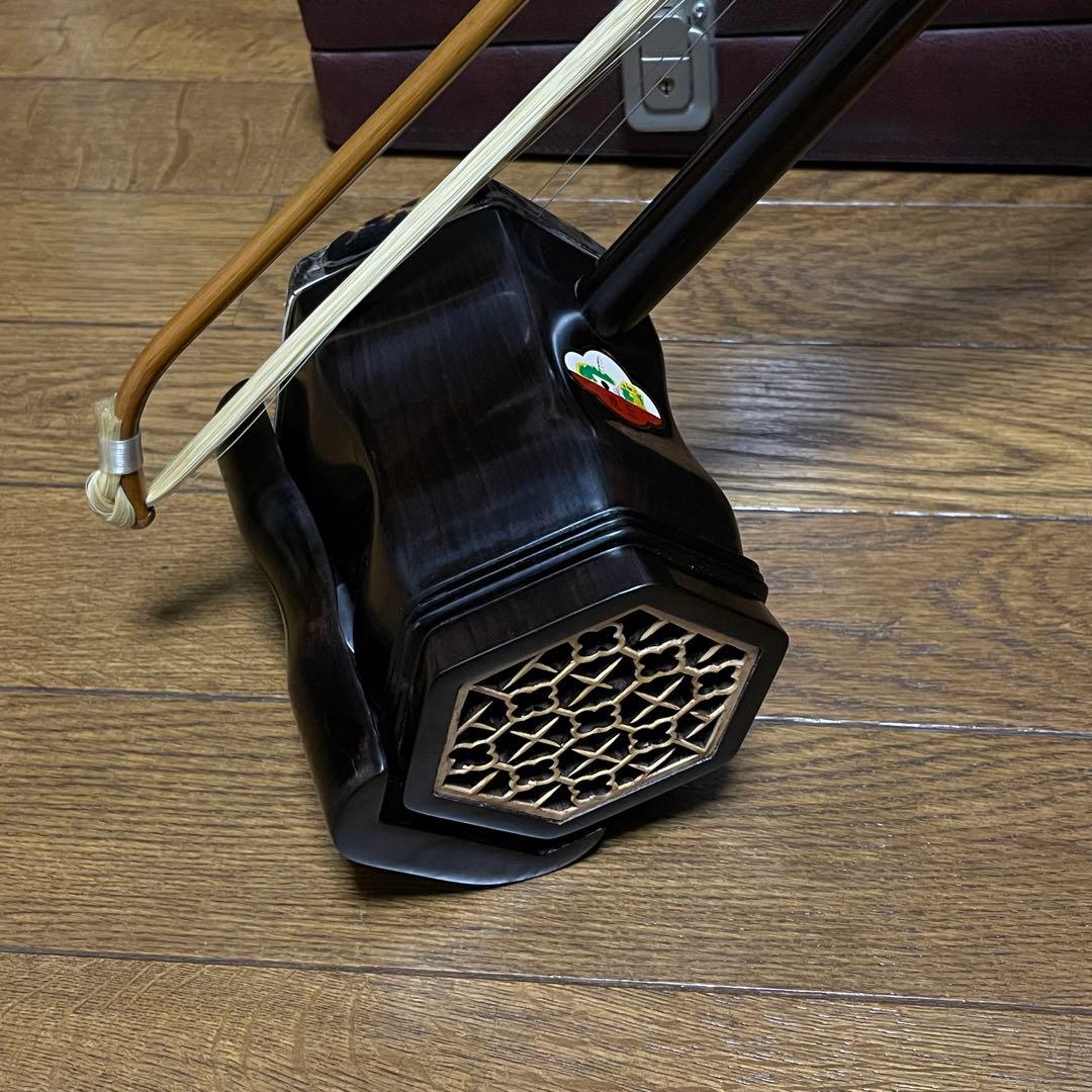 中国 二胡 黒檀　ER−800　付属品セット