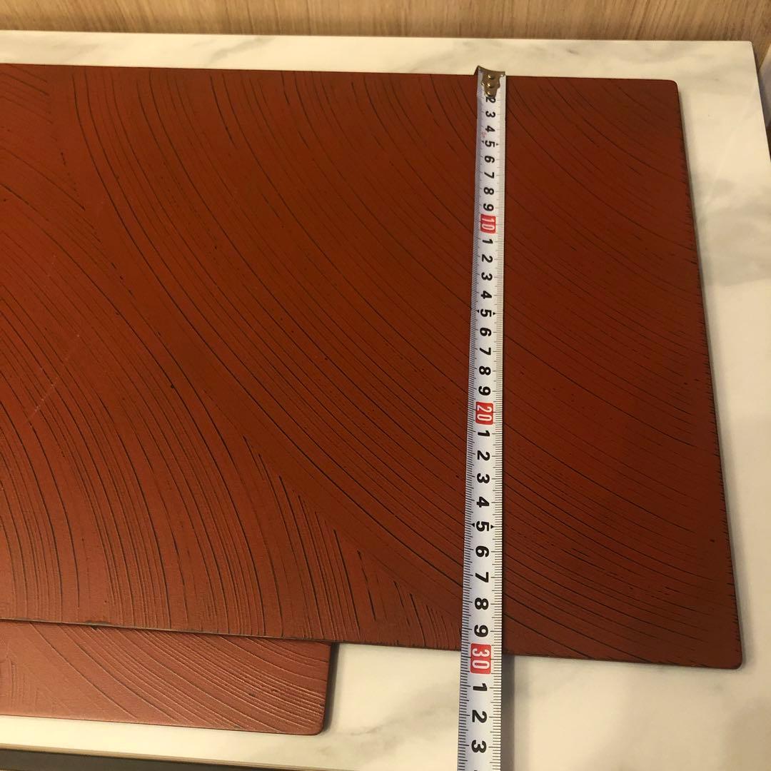 お盆　トレー　プレート　お膳　根来波紋長手マット　膳 ランチョンマット　正月