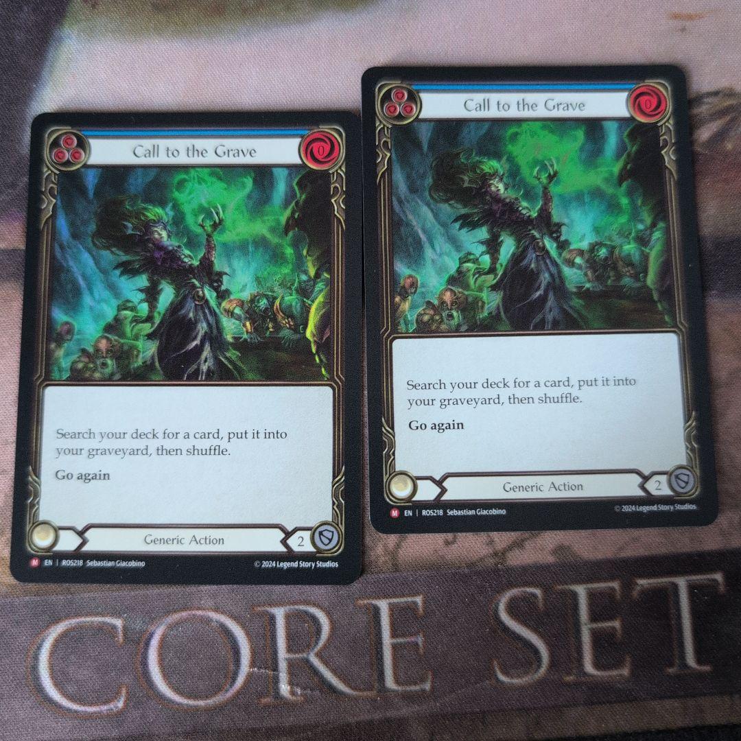 FaB 墓への呼び声 / Call to the Grave 英語版　RF　2枚