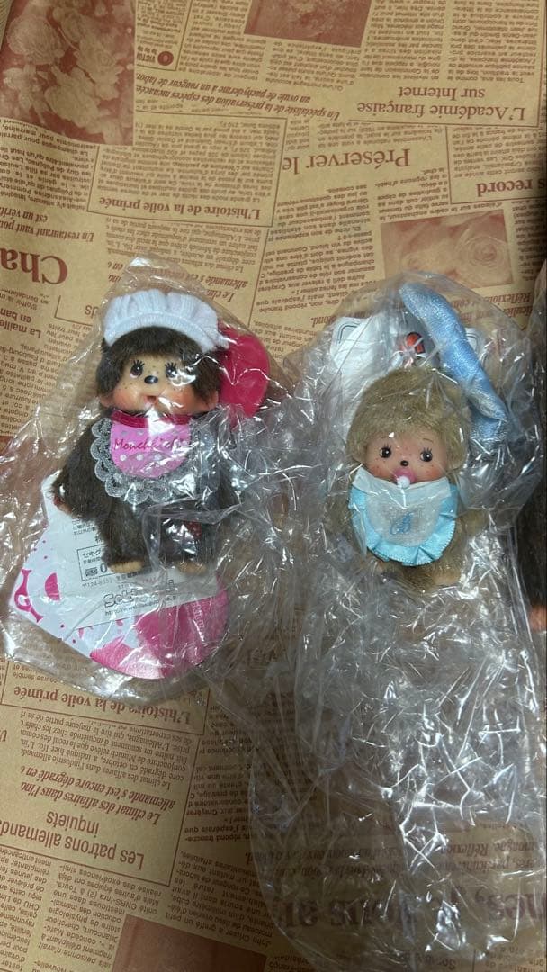 モンチッチ＆ベビチッチストラップ　4点セット