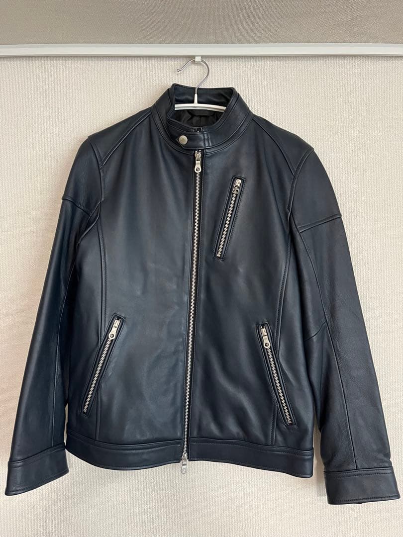 Rattle Trapシングルライダースジャケット ネイビー