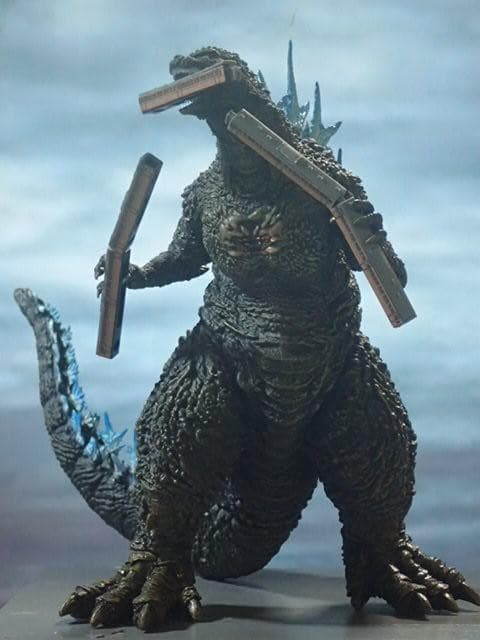 電車・震電付！一番くじ ゴジラ−1.0 A賞を背びれ発光イメ－ジへ再塗装 元箱有