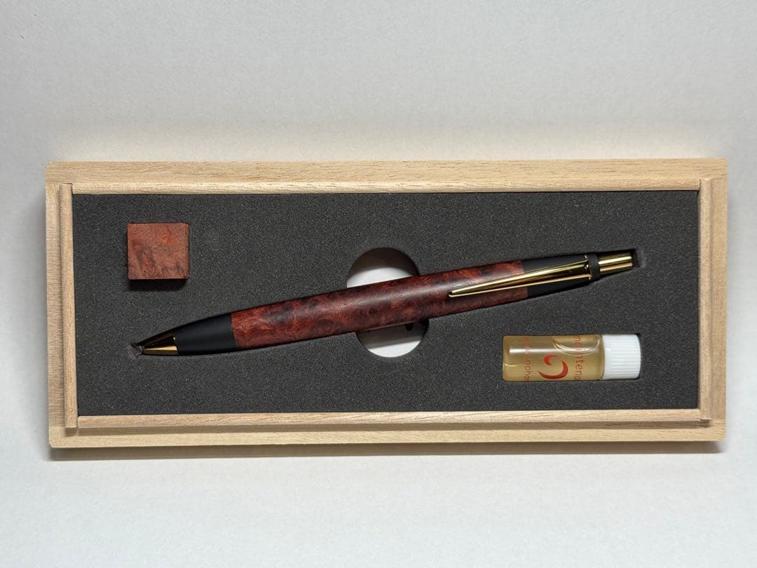 即購入不可❗️野原工芸　特上花梨瘤　スタンダードボールペン　極美品