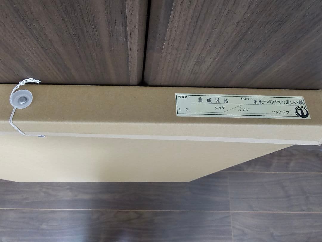 【美品】【真作】未来へ向けての美しい橋　藤城清治 リトグラフ【大型作品】