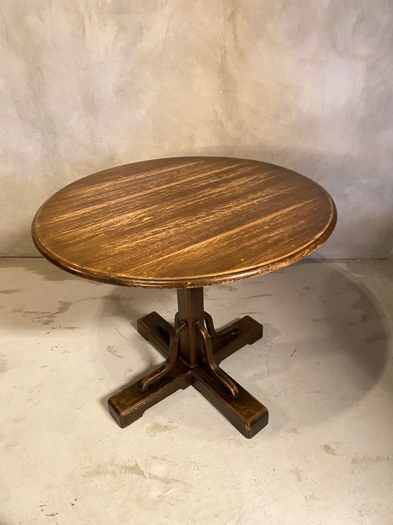 【東京都内23区配送無料】イギリス　アンティーク　88cm ダイニング　テーブル