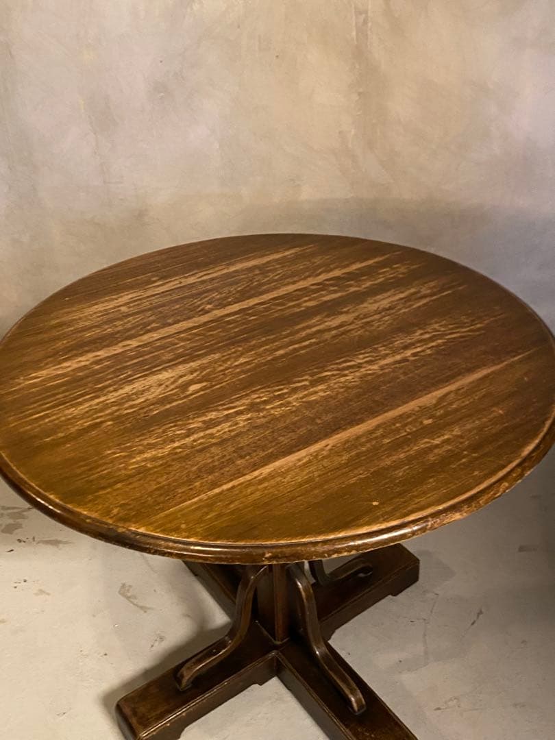 【東京都内23区配送無料】イギリス　アンティーク　88cm ダイニング　テーブル