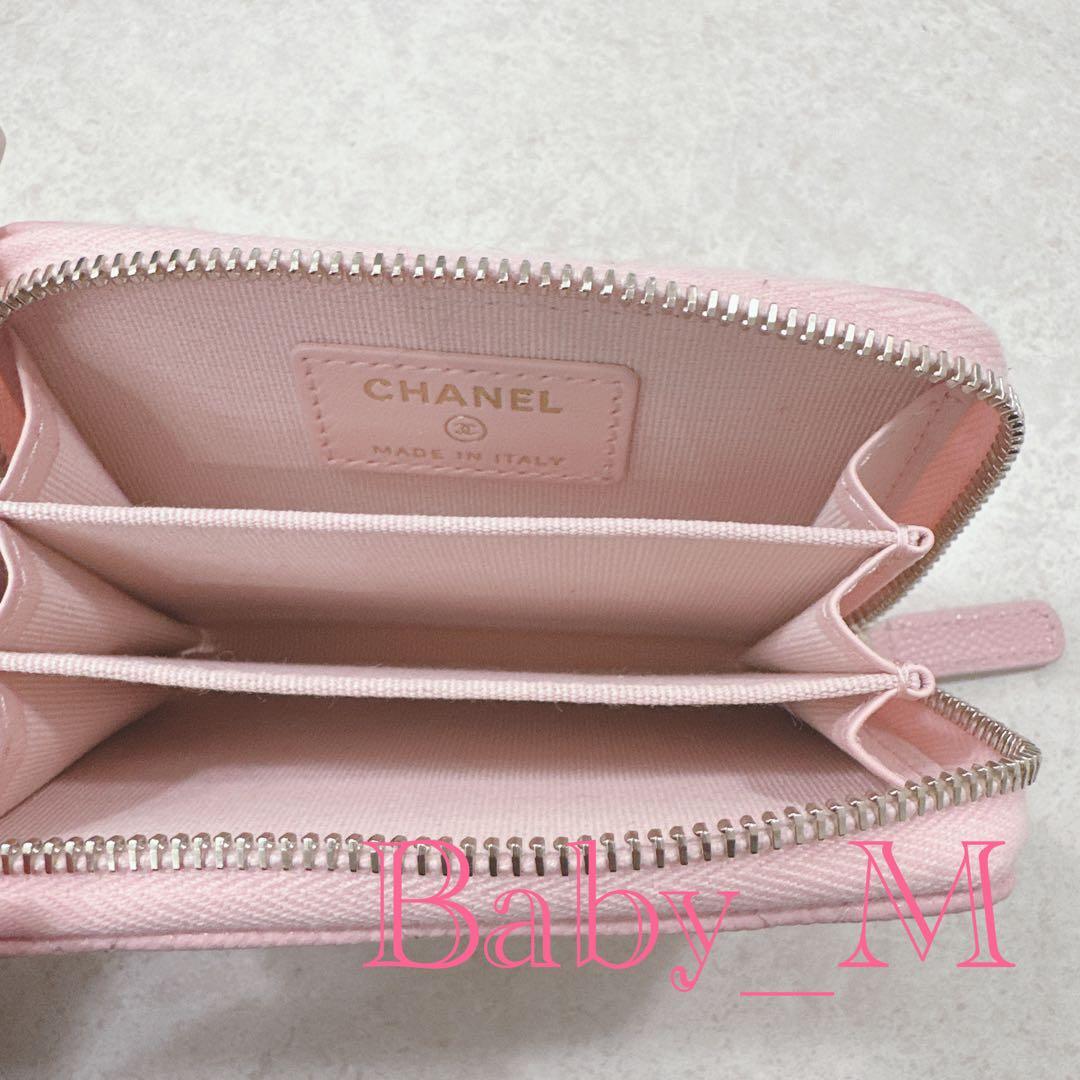 【新品未使用】CHANEL 25AW限定♡クラシックジップパース ピンク
