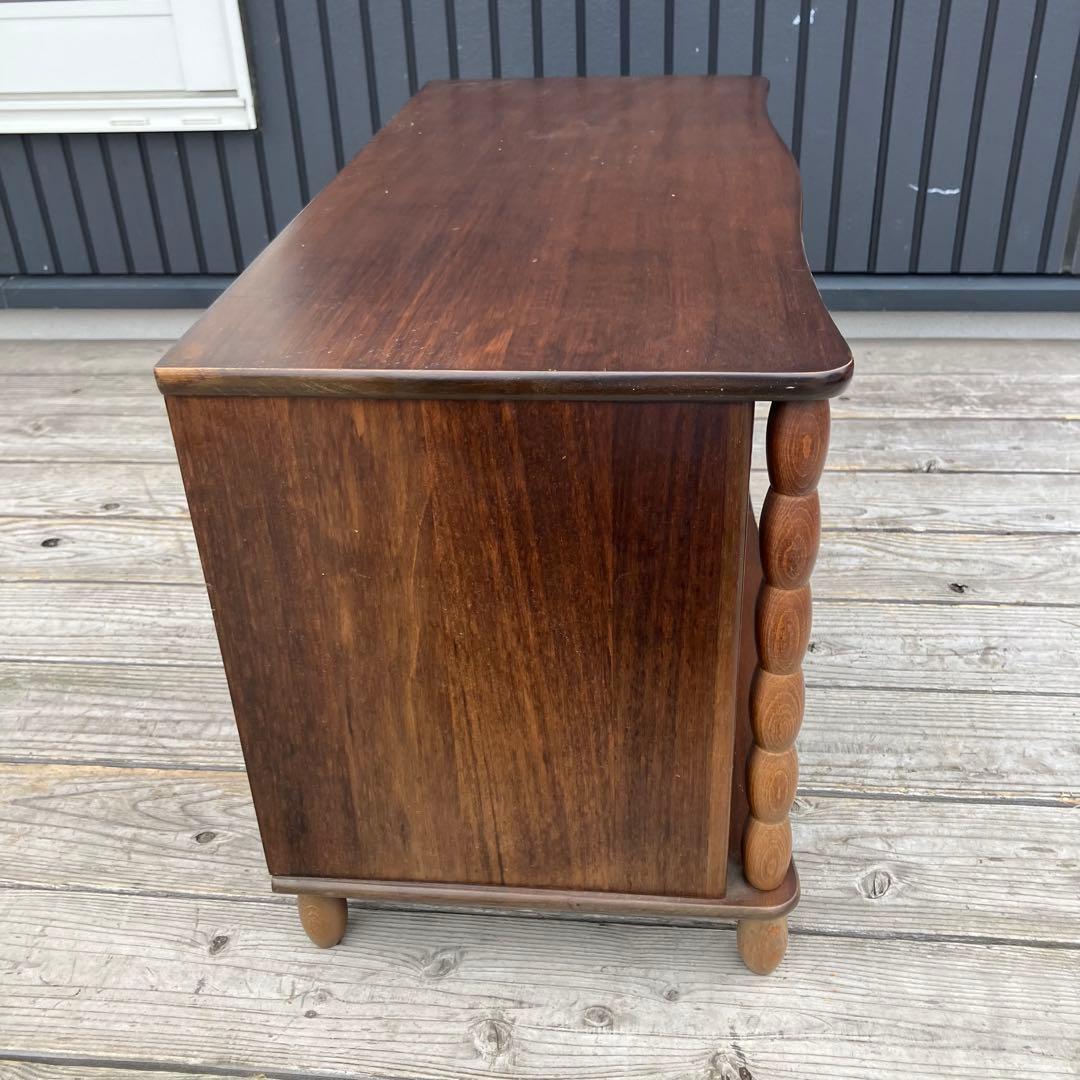 昭和レトロ ナジコ ミッドセンチュリー 古家具 飾り棚 サイドボード ガラス戸