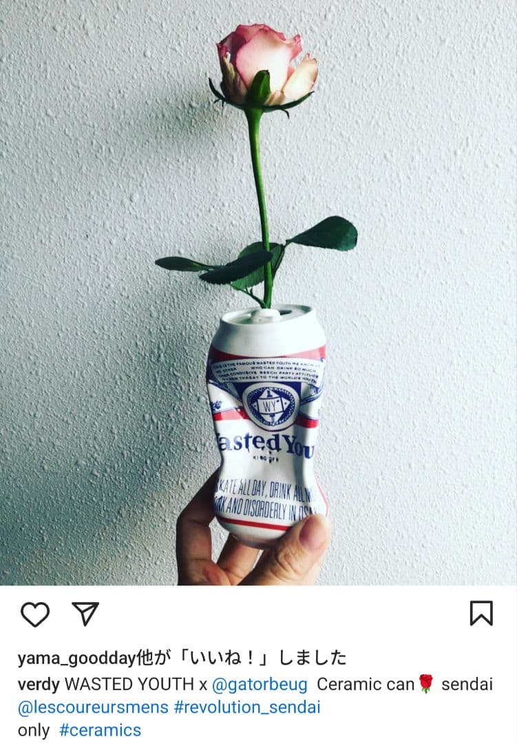 11/30まで！希少　wasted youth × Gatorbeug 一輪挿し