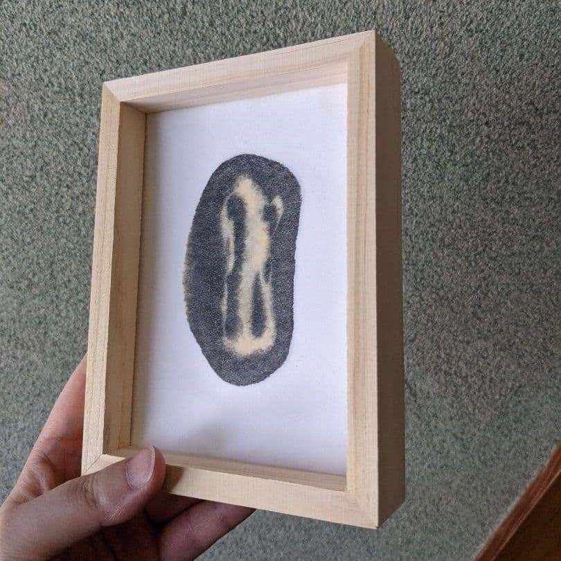 Seeping シリーズ / 原画 抽象 フレーム付き 作家サイン入り