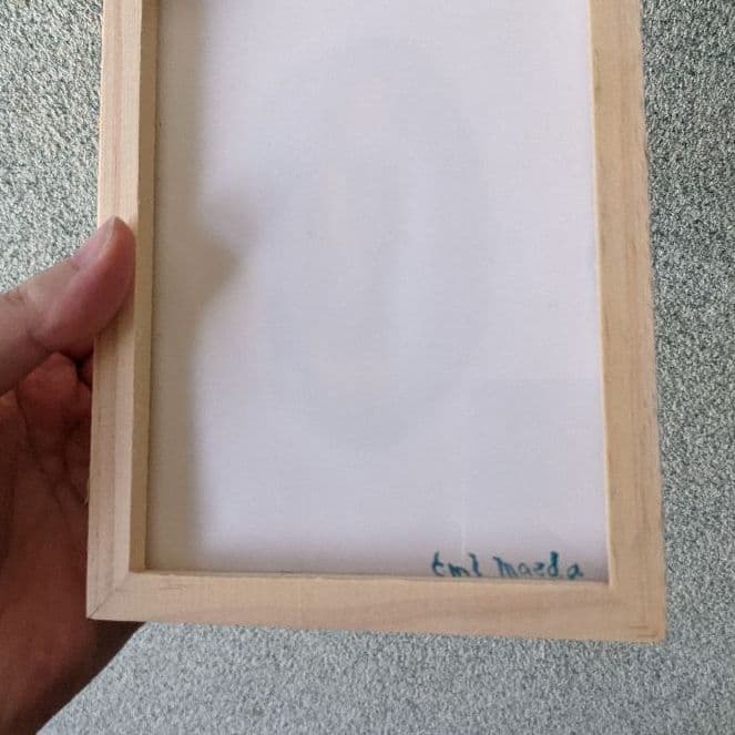 Seeping シリーズ / 原画 抽象 フレーム付き 作家サイン入り