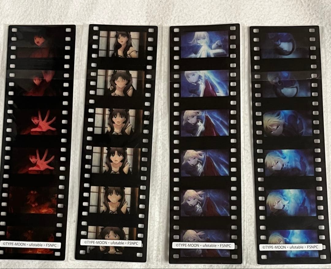 Fate fgo 遠坂凛　セイバー　アルトリア　フィルム風ブックマーカー