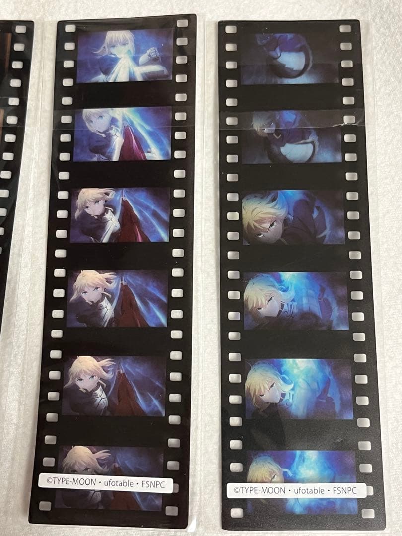 Fate fgo 遠坂凛　セイバー　アルトリア　フィルム風ブックマーカー