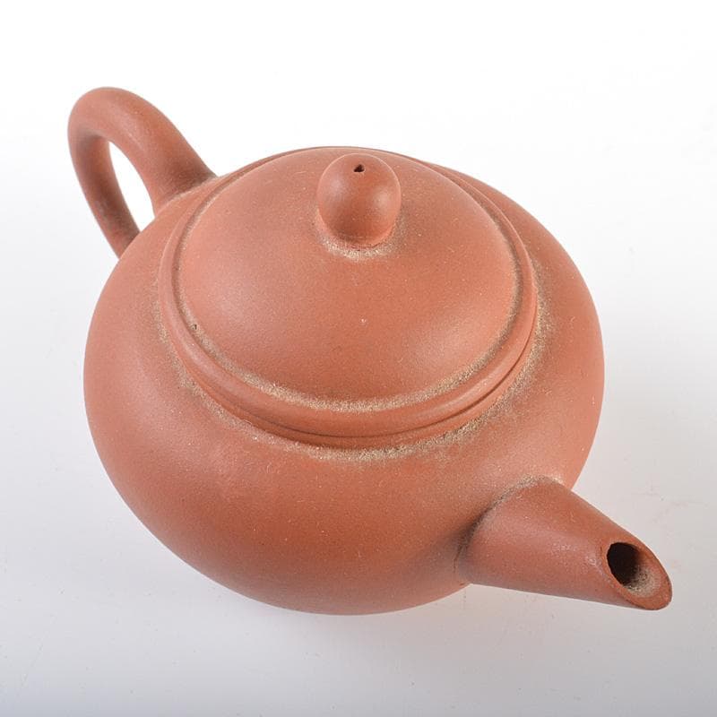 中国　紫砂　朱泥　急須　茶壷　在銘　C　R6285