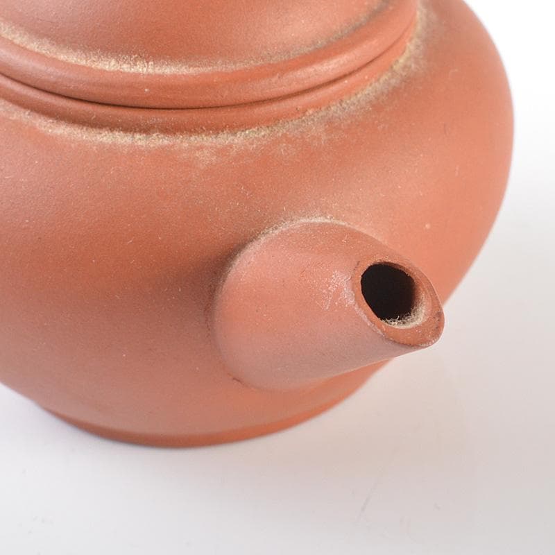 中国　紫砂　朱泥　急須　茶壷　在銘　C　R6285