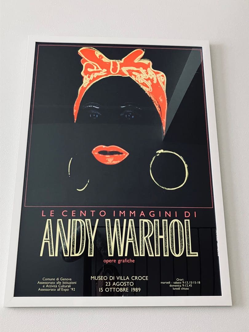 ［額装済］アンディウォーホル  マミーブラック マミーイベントポスター