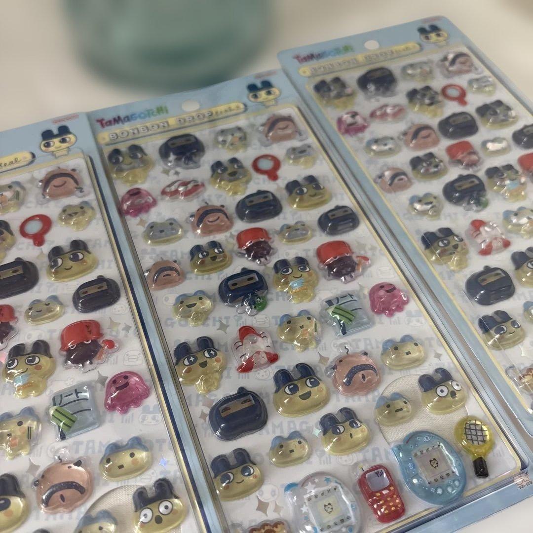 国内正規品　たまごっちボンボンドロップシール　6枚セット　ボンドロ