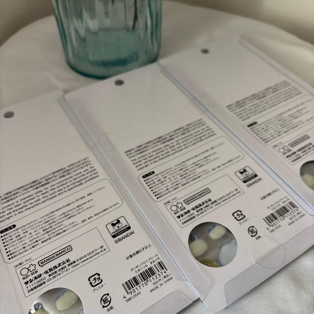 国内正規品　たまごっちボンボンドロップシール　6枚セット　ボンドロ