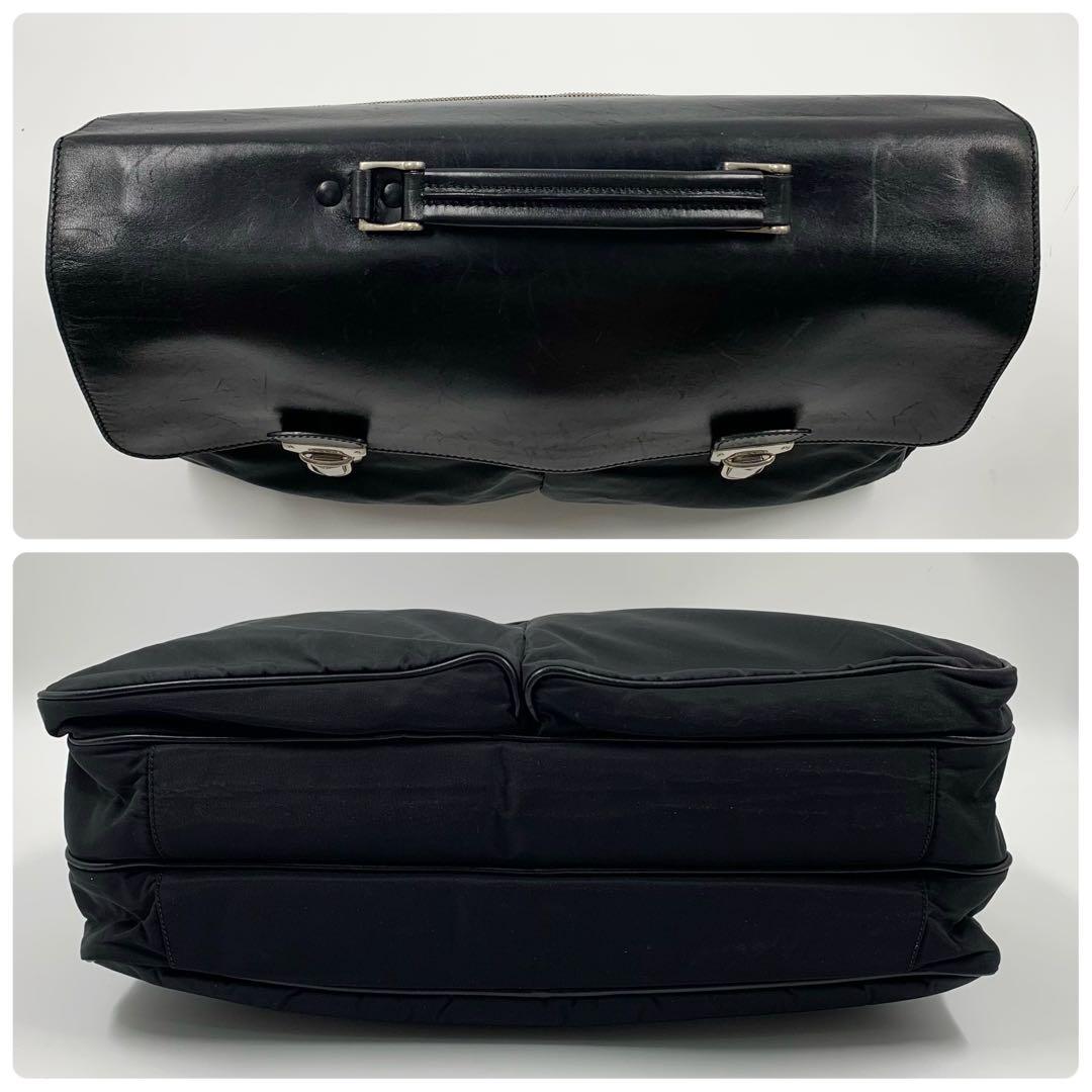 【✨良品✨】プラダ ブリーフケース レザー ナイロン ブラック