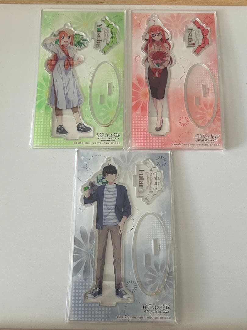 五等分の花嫁　横浜アリーナ アクリルスタンド五つ子(５年後）セット