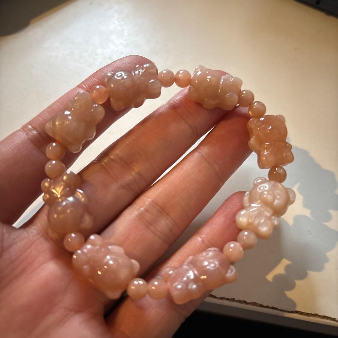 クマさんのピンクムーンストーンたん！かわいい！