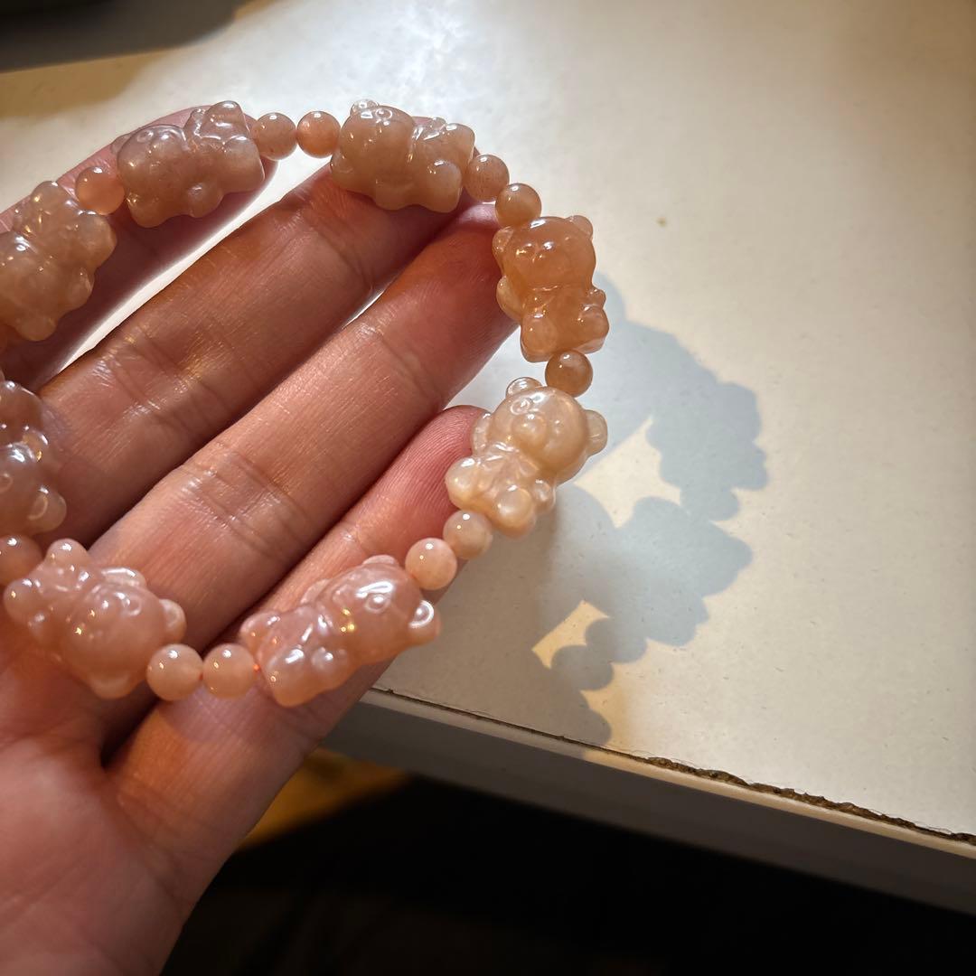 クマさんのピンクムーンストーンたん！かわいい！