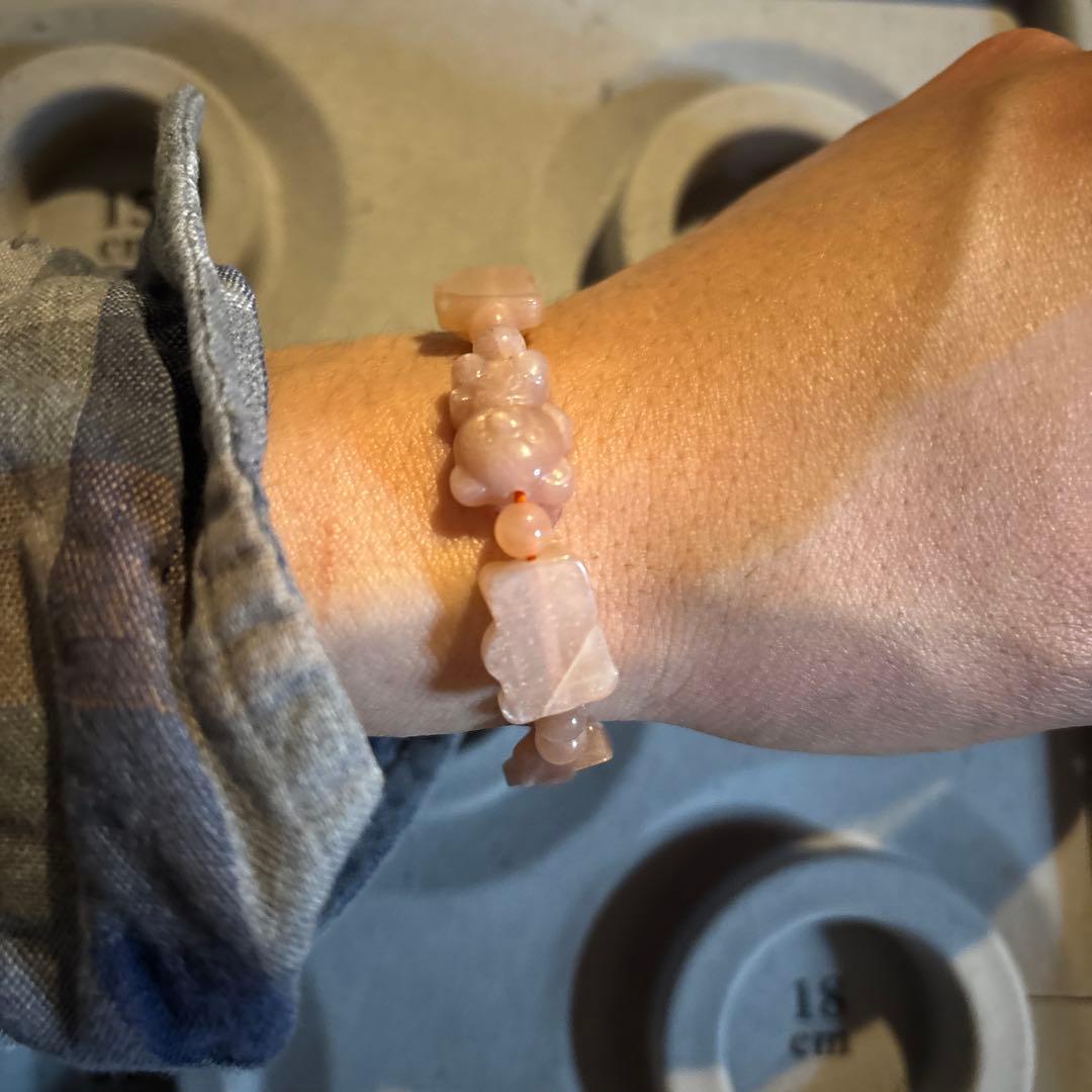 クマさんのピンクムーンストーンたん！かわいい！