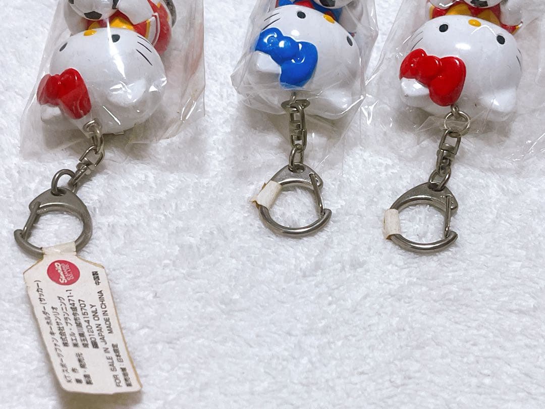 ハローキティ スポーツファン キーホルダー 3点セット