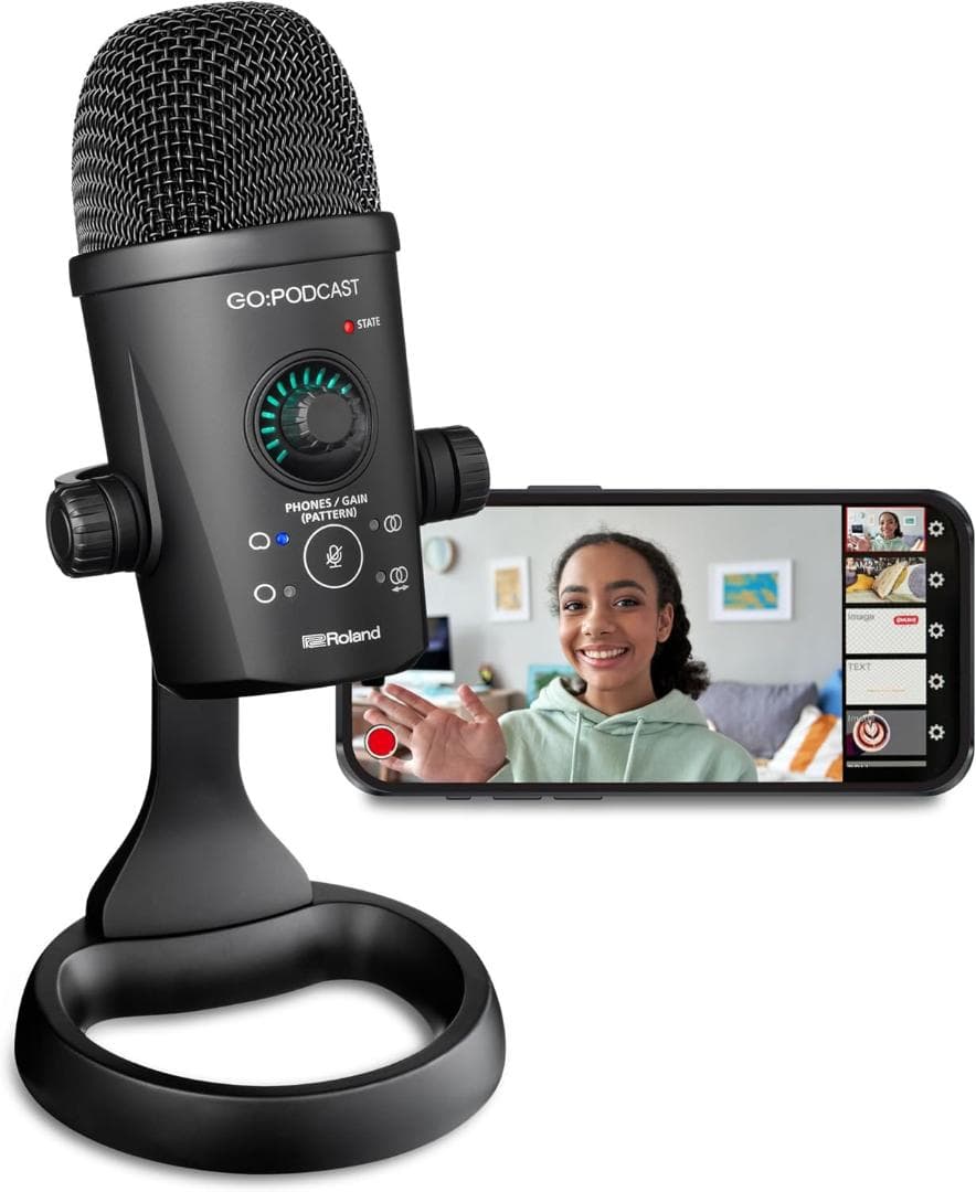 ☆新品☆Roland ローランド GO:PODCAST USBコンデンサーマイク