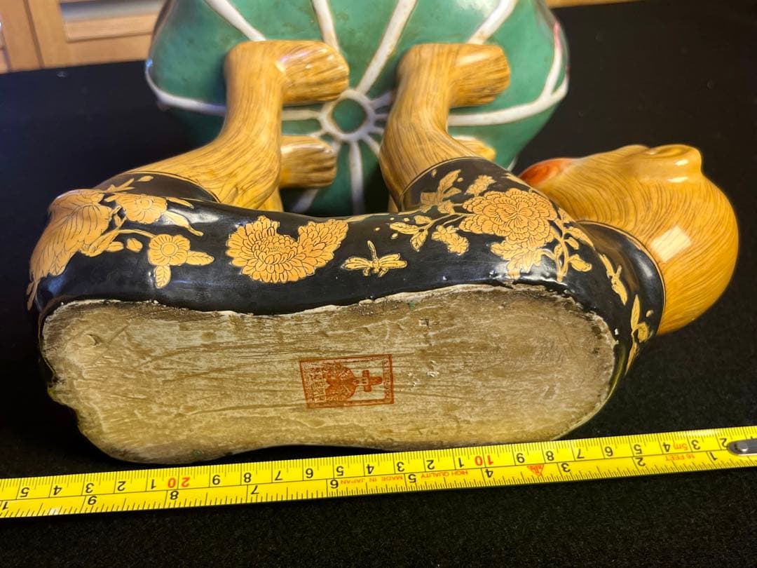 中国美術品　漢詩　陶器　猿　置物　美術品　アンテーク　お皿　茶道具　骨董品