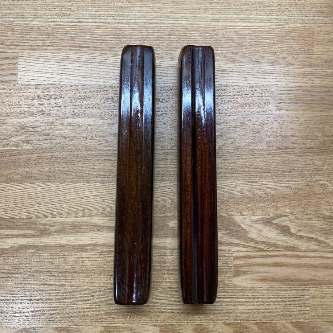 拍子木　紫檀　６.５寸(19.5cm)