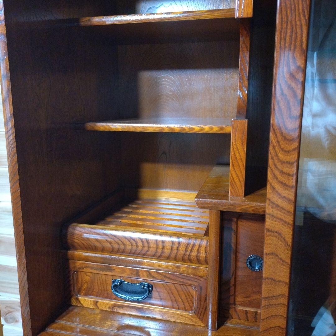 [美品/欠損なし]半軒　茶箪笥　柿棚　(上部)※下部同時購入要