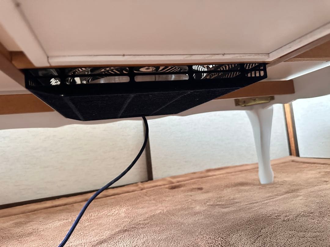 ホワイト電気こたつ 引き出し付き