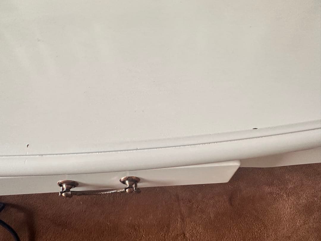 ホワイト電気こたつ 引き出し付き