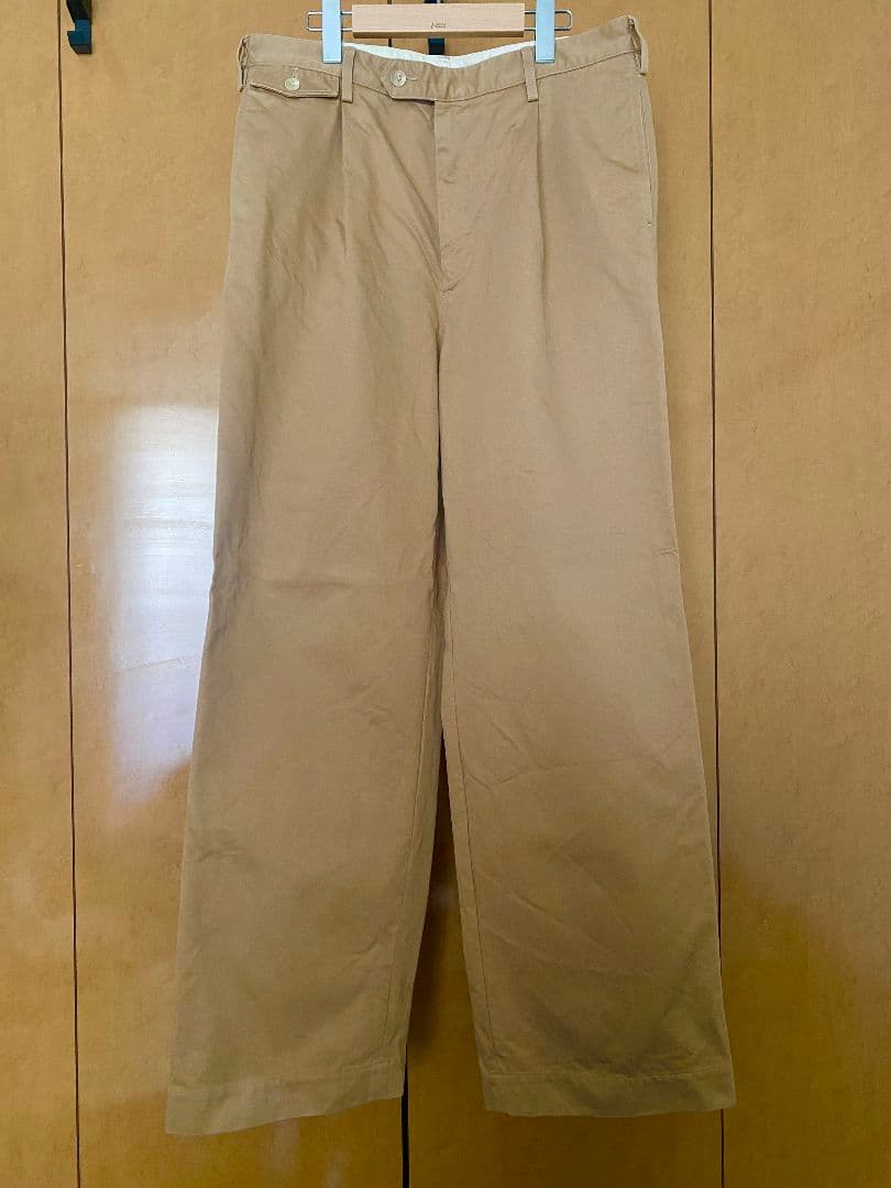 パンツ AURALEE 25SS FINX CHINO ONE-TUCK PANTS 5