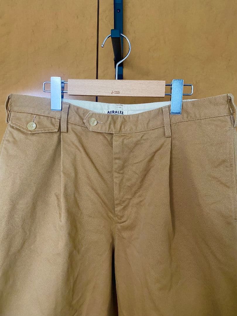 パンツ AURALEE 25SS FINX CHINO ONE-TUCK PANTS 5