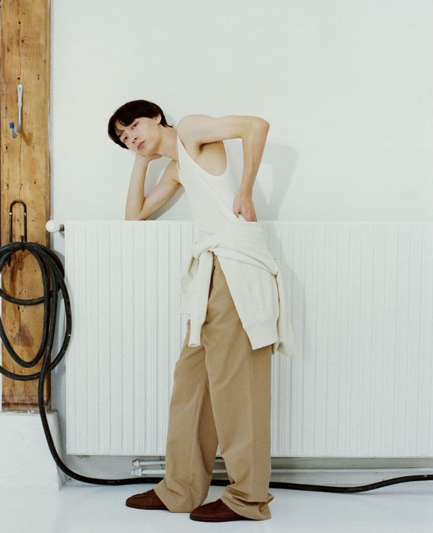 パンツ AURALEE 25SS FINX CHINO ONE-TUCK PANTS 5