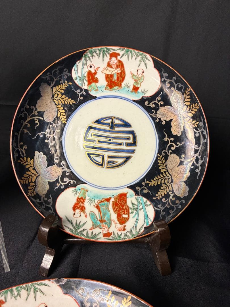 古伊万里 色絵 中皿 珍品 希少