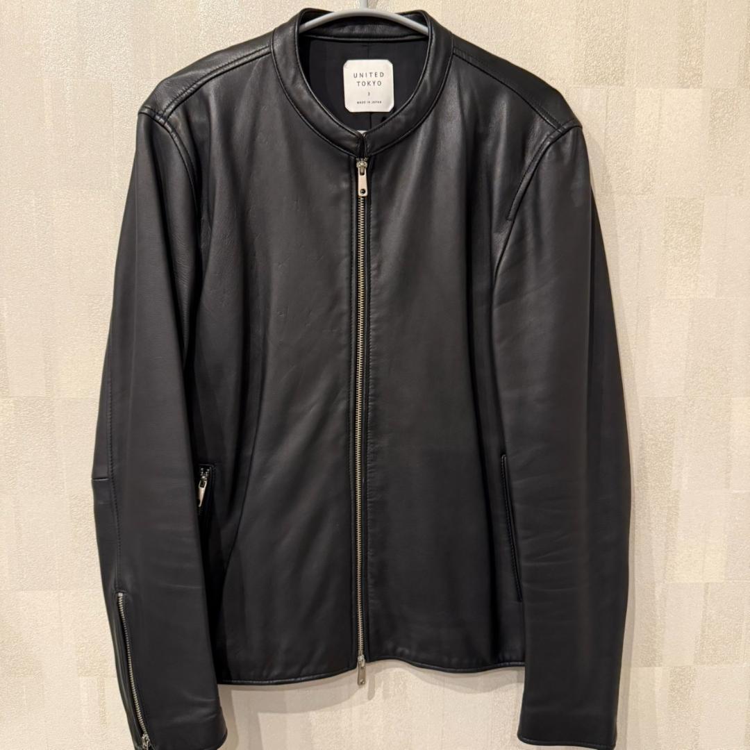 united tokyo ラムレザーシングルライダース サイズ3 美品