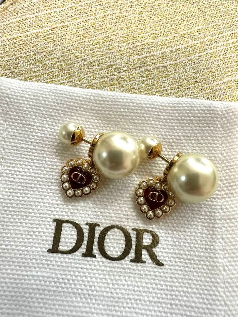 【新品未使用】Dior Tribales Heart ハートピアス14日迄出品