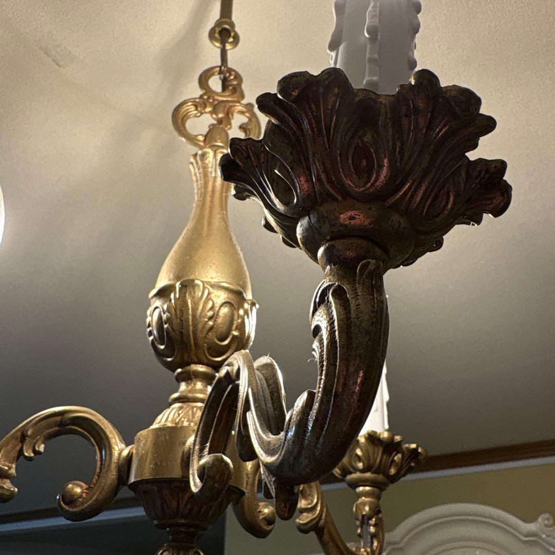 ゴールドシャンデリア フランス製3灯 クラシックスタイル