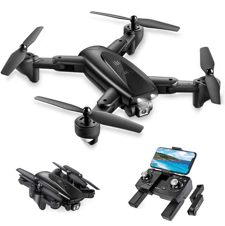 ドローン GPS搭載 2K 110°広角バッテリー2個 おりたたみ式国内認証済み