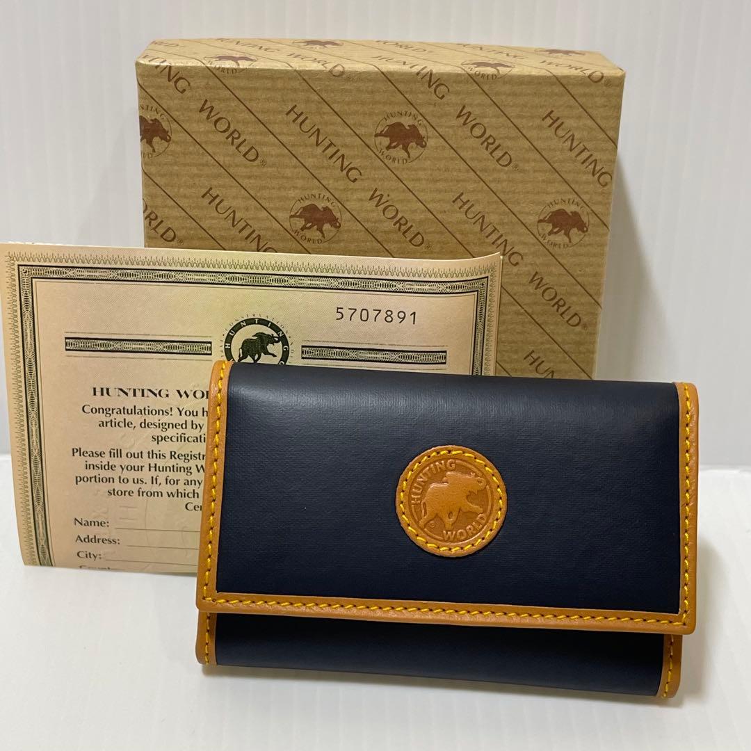 新品未使用【HUNTING WORLD】 バチュークロス 6連キーケース ブルー