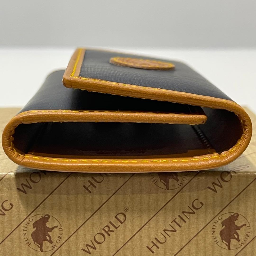 新品未使用【HUNTING WORLD】 バチュークロス 6連キーケース ブルー